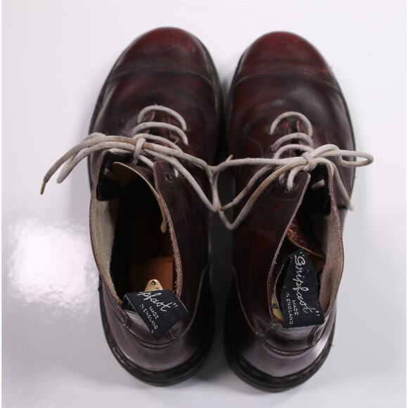 Gripfast Made in England Burgundy Boots Steel Toe Mens Eu 45 - US 12 - Picture 5 of 11